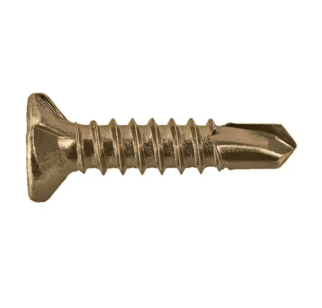 SCREW SDM CSK RIBBED ZINC 8-18 X 30 (VILLA)